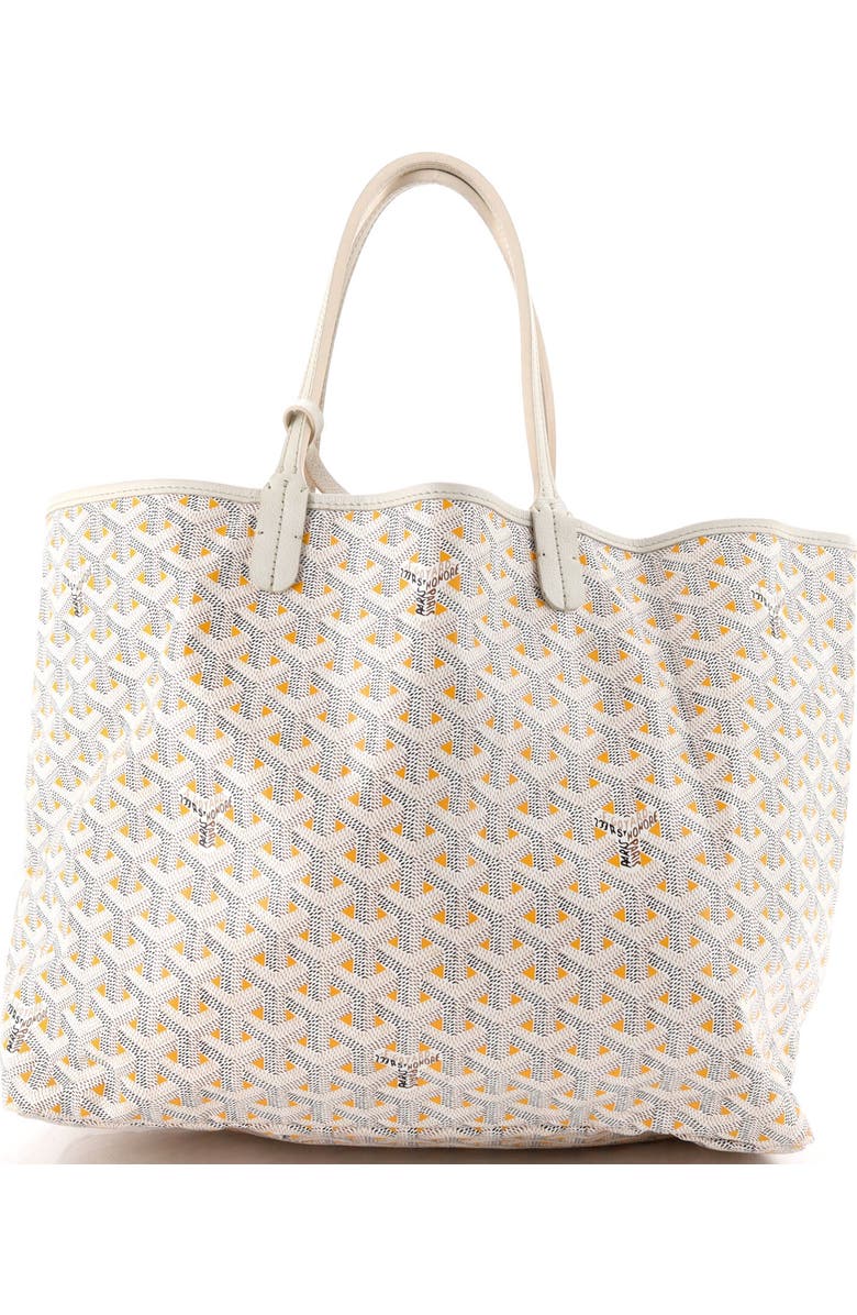 Pre-Owned Goyard Saint Louis Tote Claire Voie Coated Canvas PM, Alternate, color, White