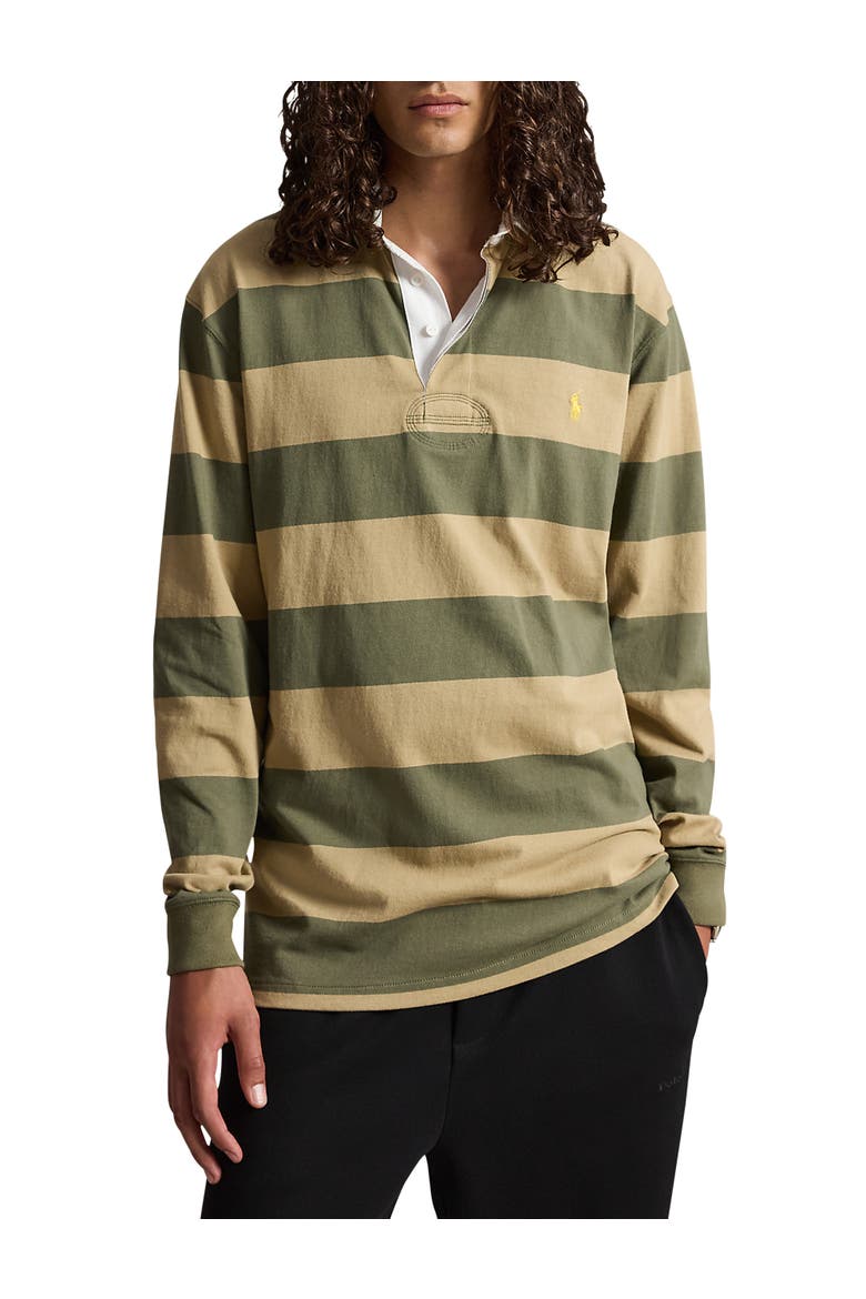 Big & Tall Iconic Rugby Shirt, Main, color, CRSE OLIV SURRY TN