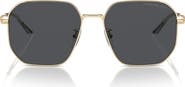 Emporio Armani 57mm Pilot Sunglasses