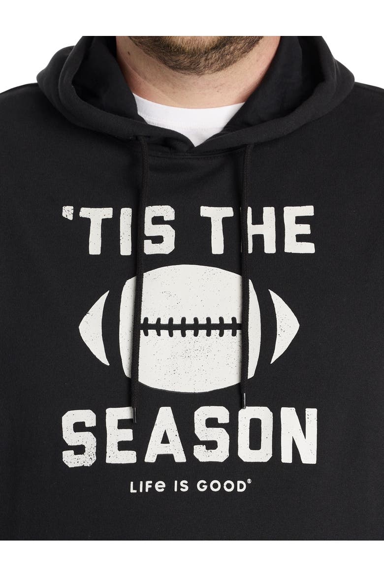 Big & Tall Tis The Season Hoodie, Alternate, color, BLACK