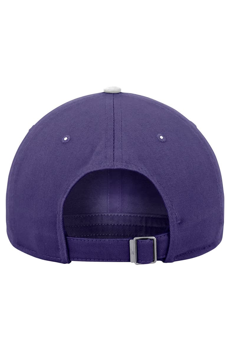 Nike Men
s Nike Purple TCU Horned Frogs Colorblock Club Adjustable Hat, Alternate, color, Purple