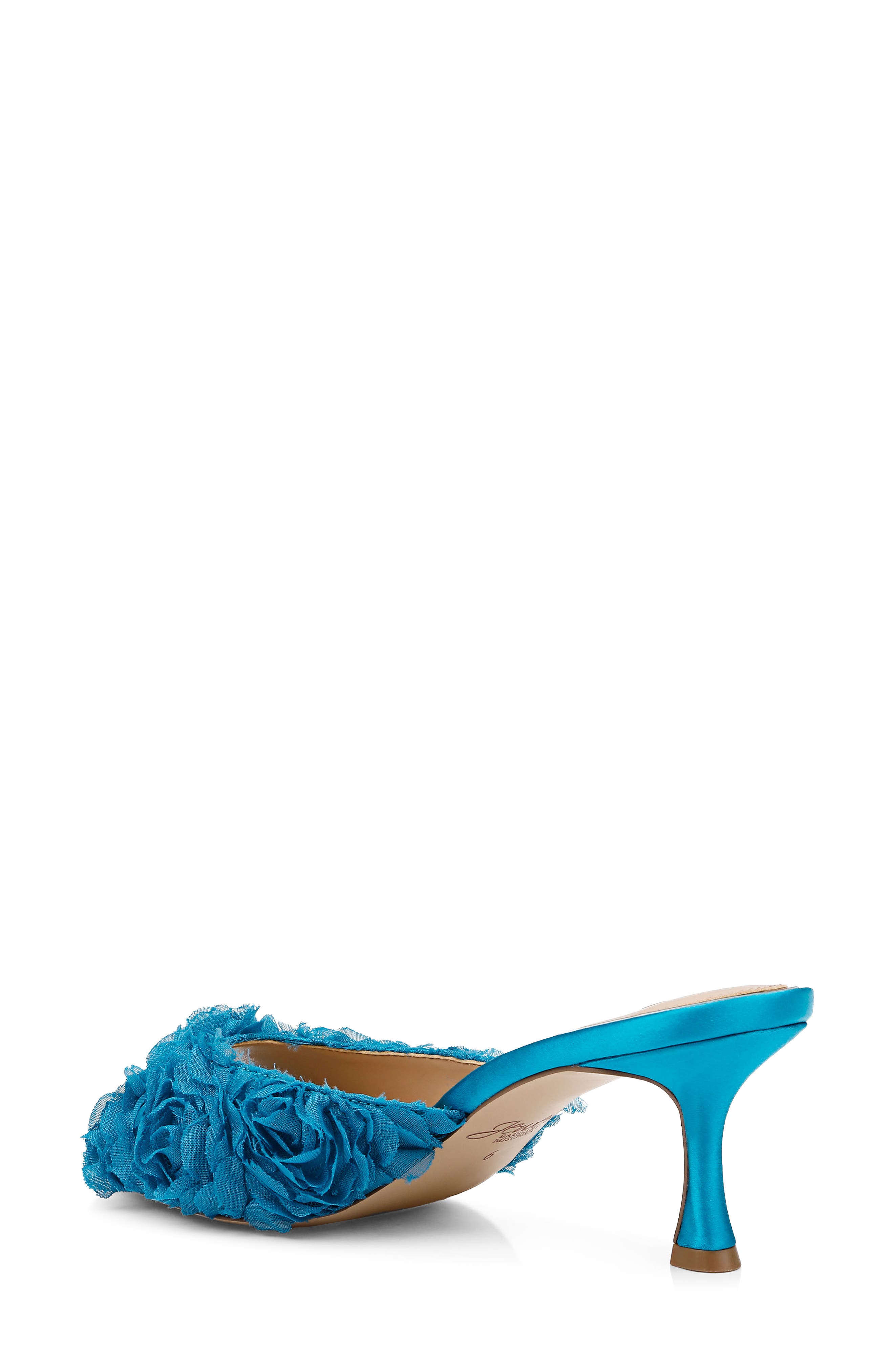 Jewel Badgley Mischka Scarlet Mesh Flower Sandal, Alternate, color, Blue/ Blue