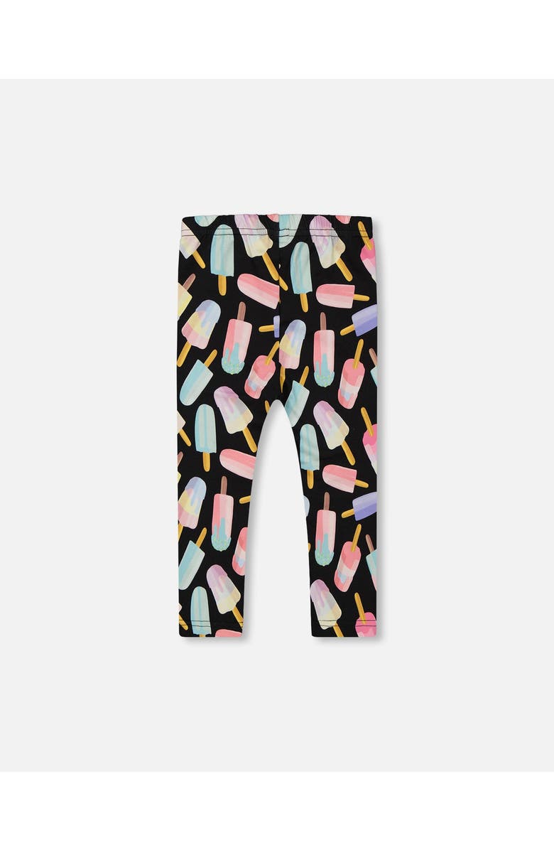 Deux par Deux Little Girl's Printed Capri Leggings Ice Lollipops, Alternate, color,