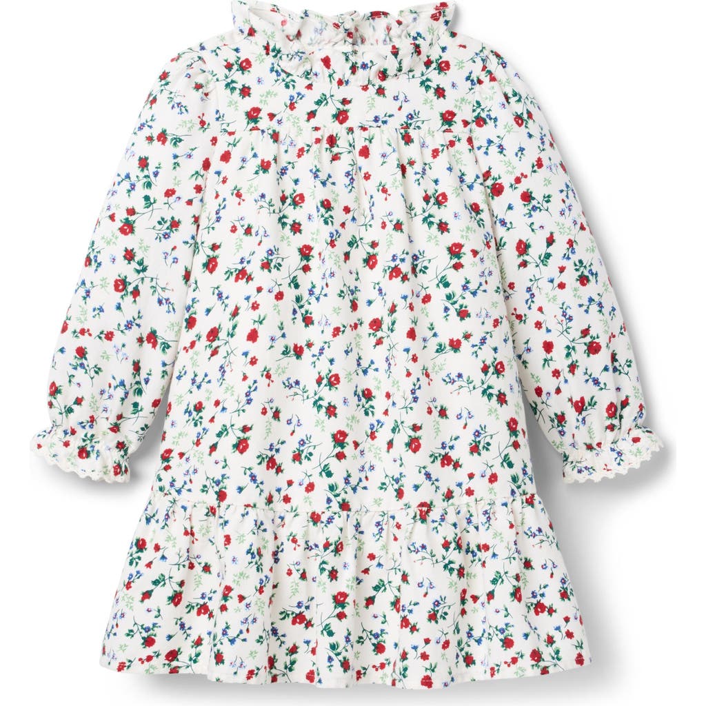 Janie And Jack Floral Ruffle Dress In Multi