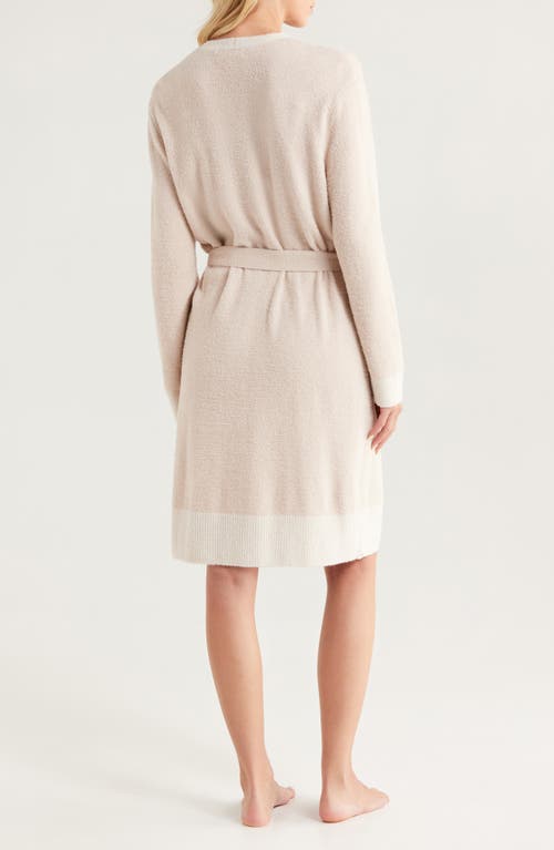 Barefoot Dreams Cozychic Lite® Tonal Contrast Robe In Neutral