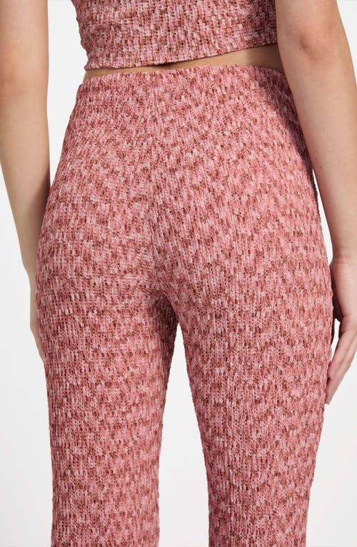Guess Naleny Seamed Open Stitch Pants In Pink