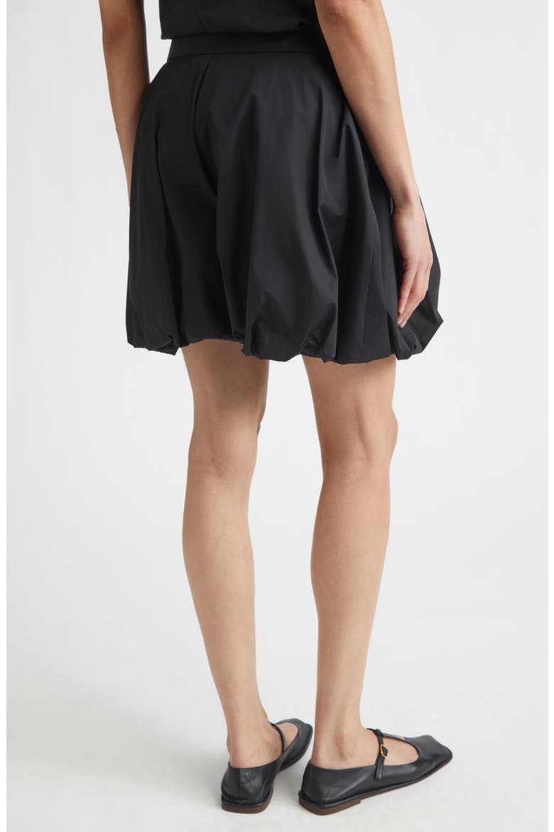 Organic Cotton Poplin Balloon Shorts, Alternate, color, BLACK