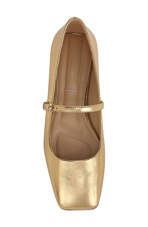 Franco Sarto Tinsely Square Toe Ballet Flat In Bronze