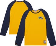 Mitchell & Ness Men's Mitchell & Ness Maize Michigan Wolverines Legendary Slub Raglan Long Sleeve T-Shirt