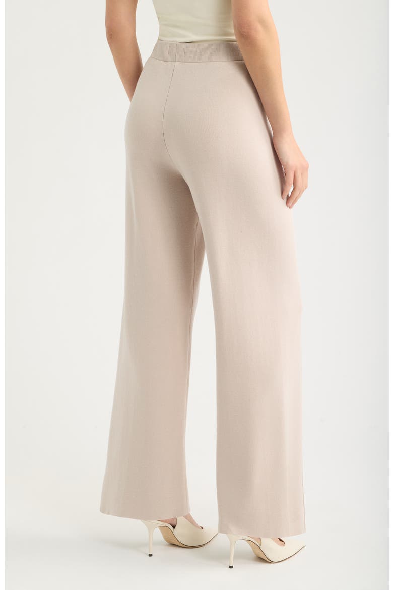 Wide Leg Sweater Knit Pants, Alternate, color, IVORY