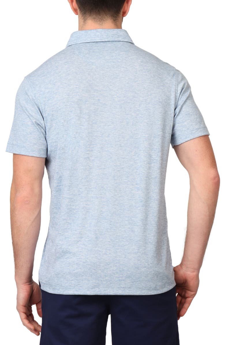 TailorByrd Featherweight Supersoft Mélange Polo, Alternate, color, Peri Blue
