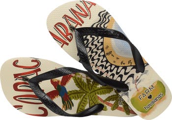 x FARM Rio Copacabana Water Resistant Flip Flop