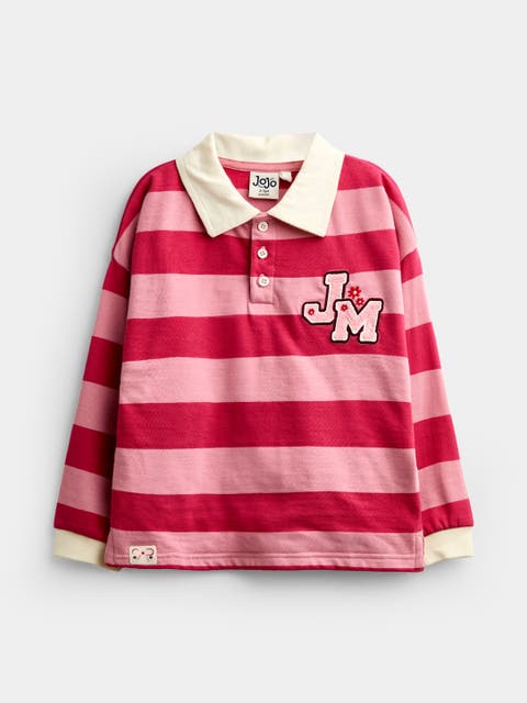Kids' Long Sleeve Applique Rugby Polo Top (baby)