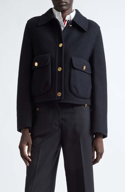 Wool Bell Sleeve Jacket