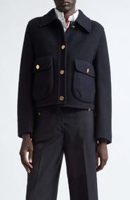 Thom Browne Wool Bell Sleeve Jacket