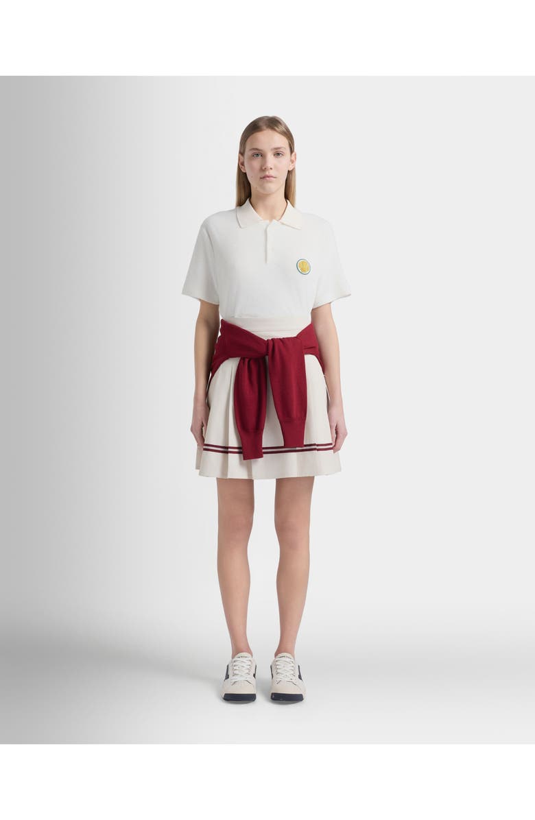 Bally Tennis Collection Skirt With Bally Ribbon Details, Alternate, color, White