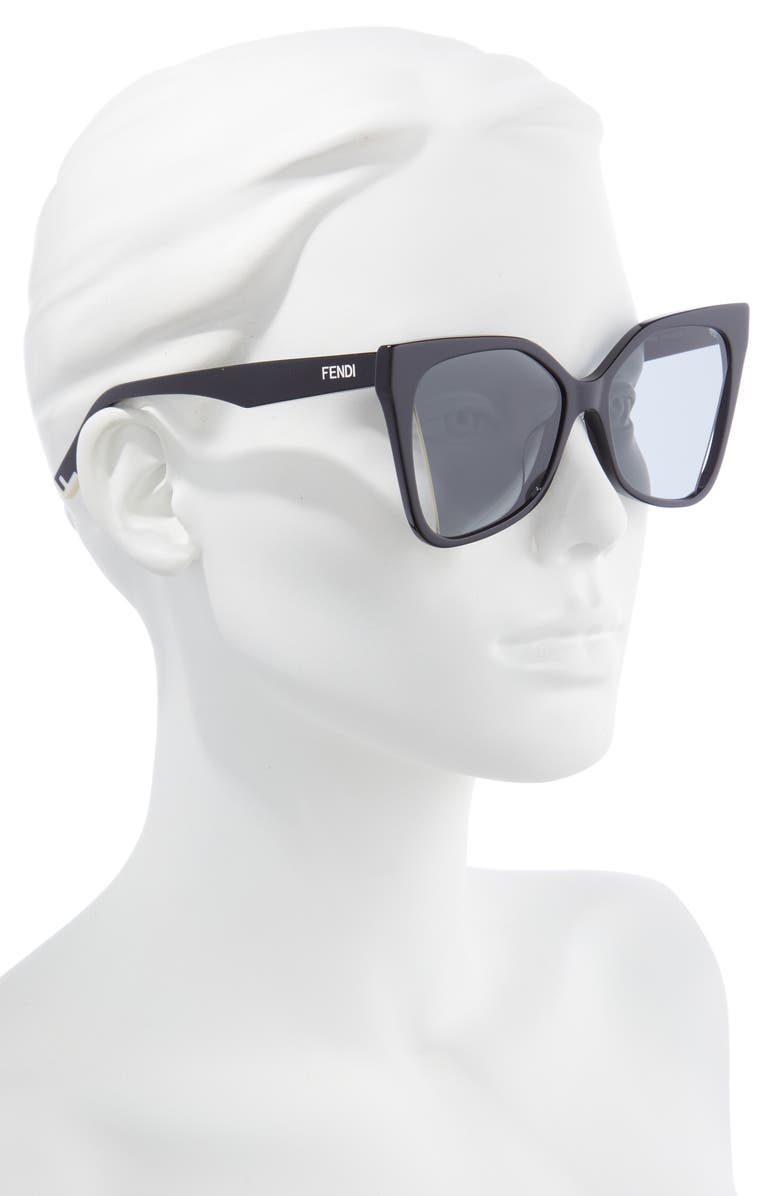 Fendi 'Fendi Way 55mm Geometric Sunglasses, Alternate, color,