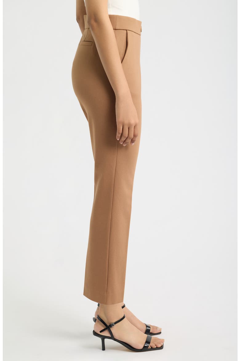Pull-On Straight Leg Pants, Alternate, color, VICUNA