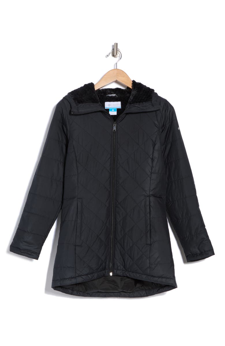 Columbia Snowmelt Valley Water Repellent Quilted Jacket, Alternate, color, Black