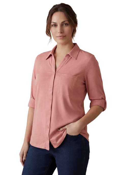 Collar Roll Tab Top