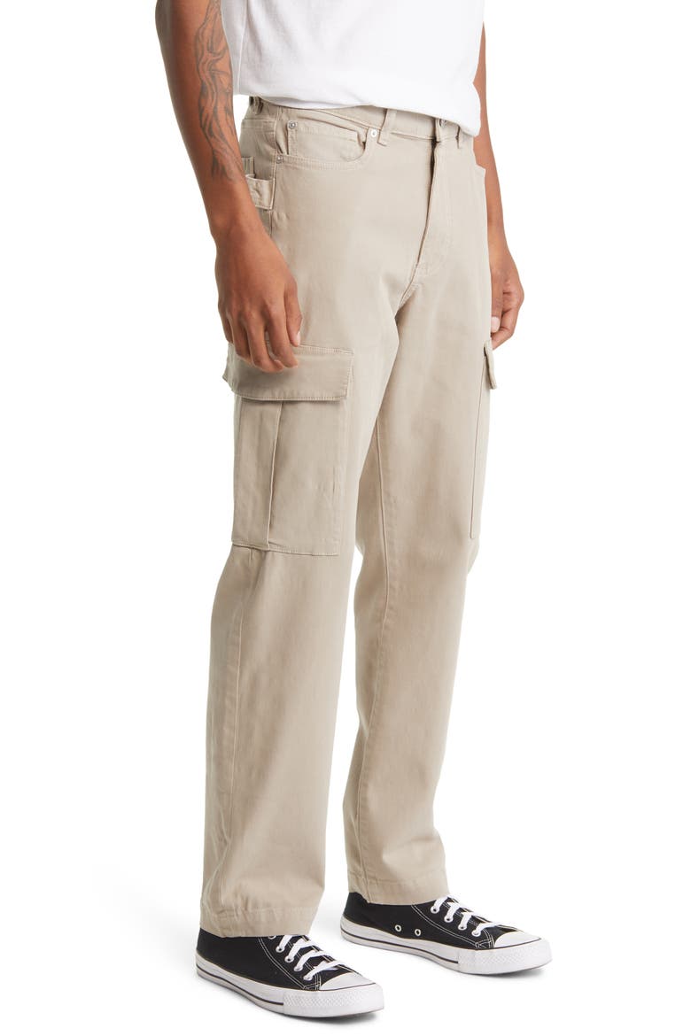 Noah Tapered Straight Leg Cargo Jeans, Alternate, color, BRUT