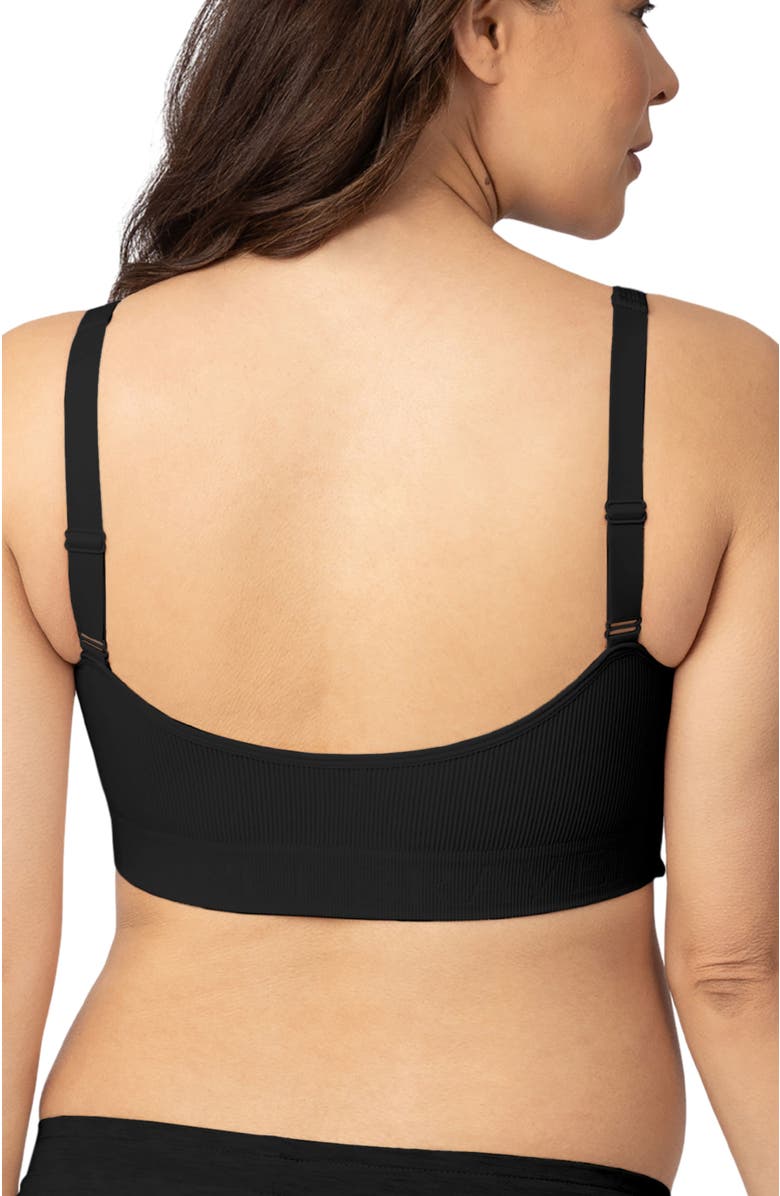 Kindred Bravely Sublime Adjustable Crossover Nursing & Lounge Bra - Fits Sizes 30B-40D, Alternate, color, Black