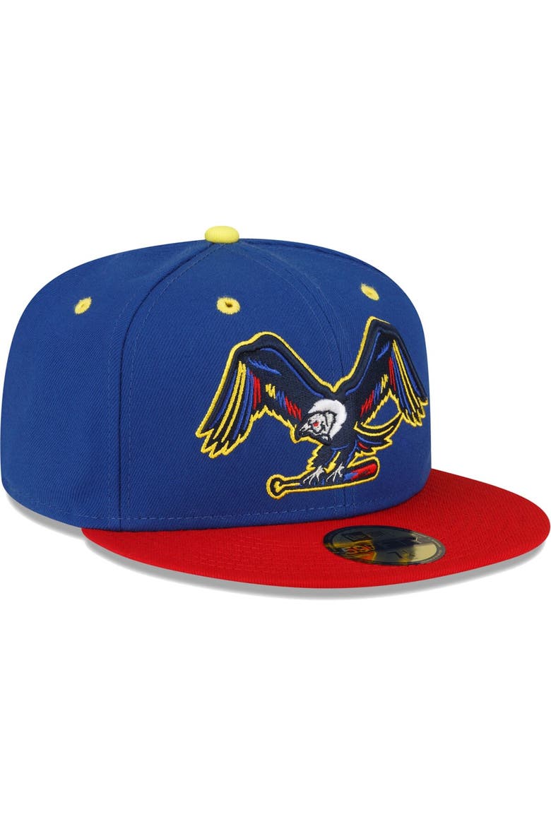 Men's New Era Blue Binghamton Rumble Ponies Copa De La Diversion 59FIFTY Fitted Hat, Alternate, color, Blue