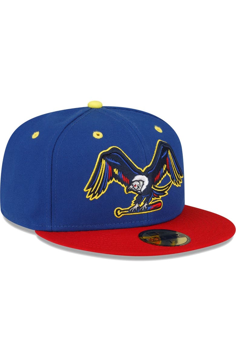 New Era Men's New Era Blue Binghamton Rumble Ponies Copa De La Diversion 59FIFTY Fitted Hat, Alternate, color, Blue