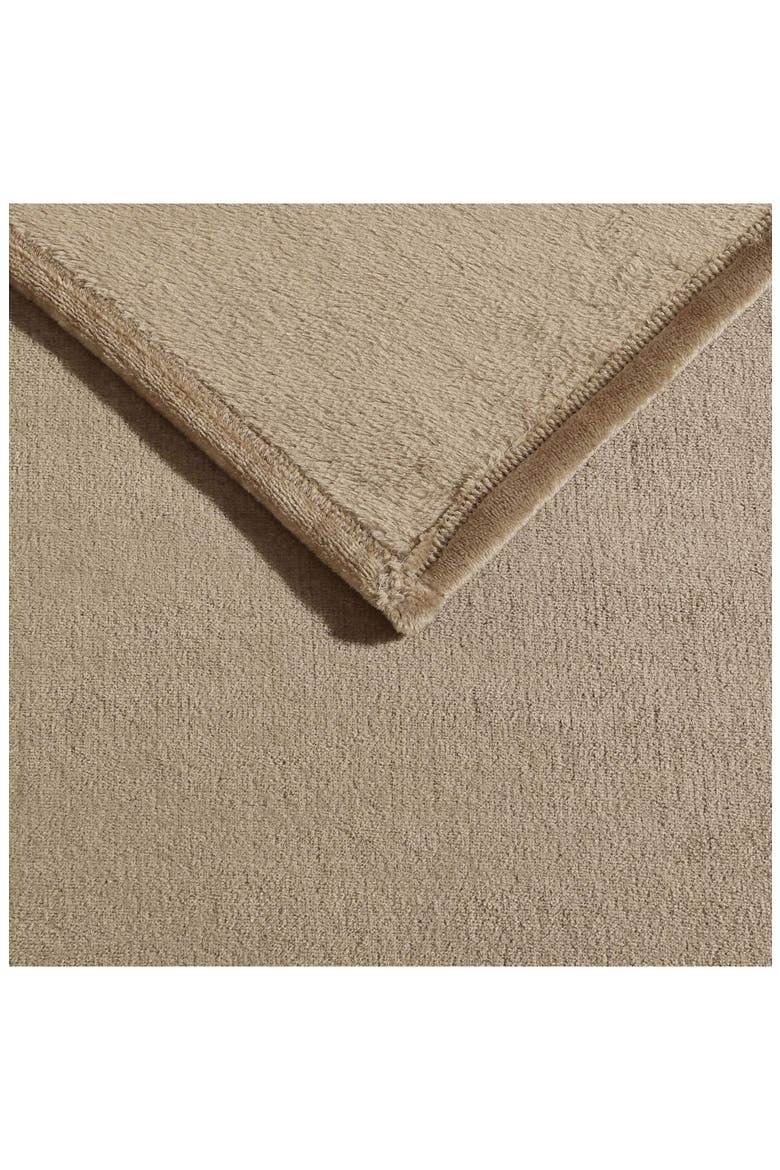 Soft Tides Plush Blanket, Alternate, color, BROWN
