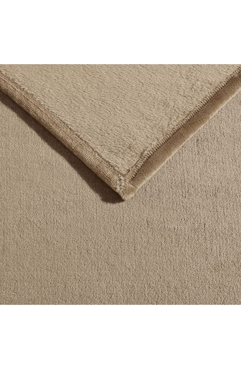 Nautica Soft Tides Plush Blanket, Alternate, color, Brown