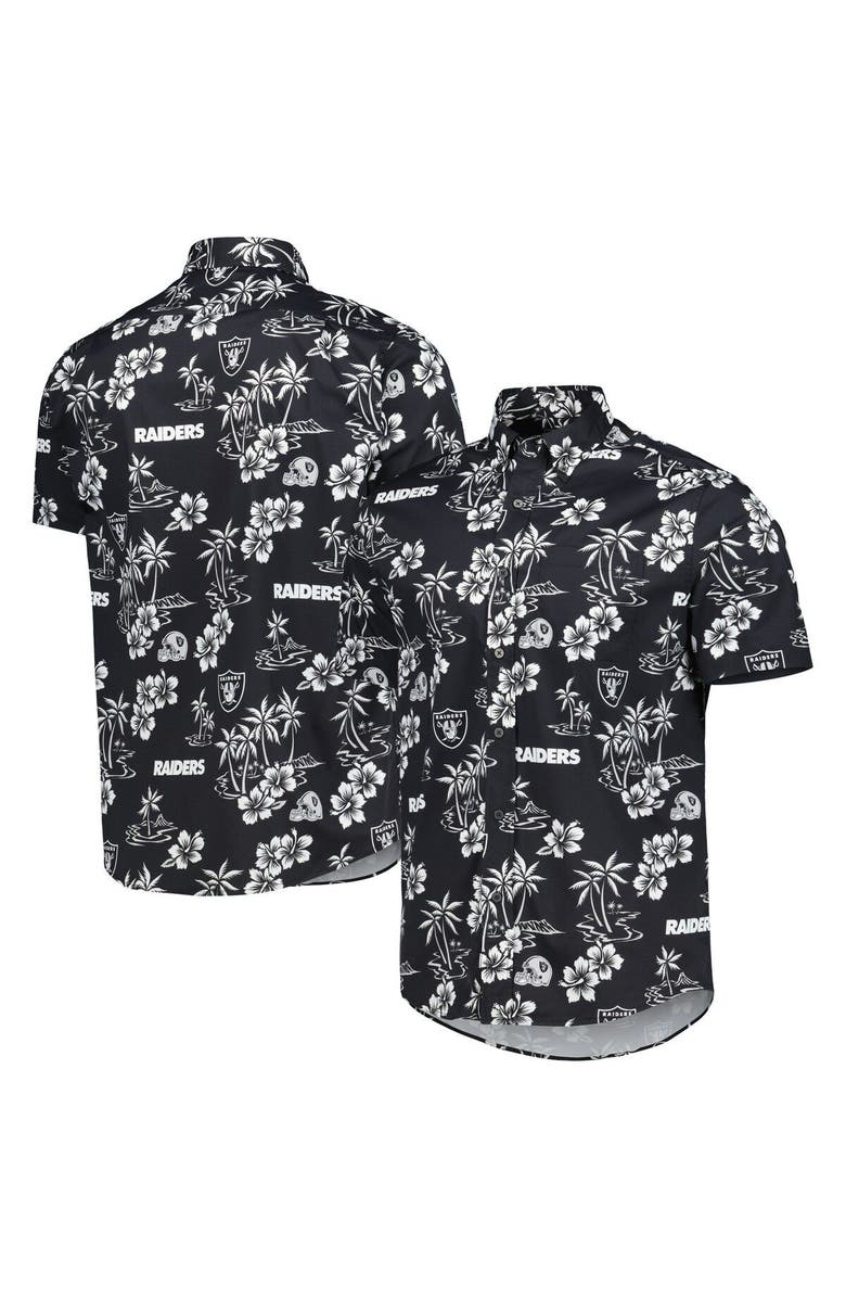 Reyn Spooner Men's Reyn Spooner Black Las Vegas Raiders Kekai Button-Up Shirt, Main, color, Black
