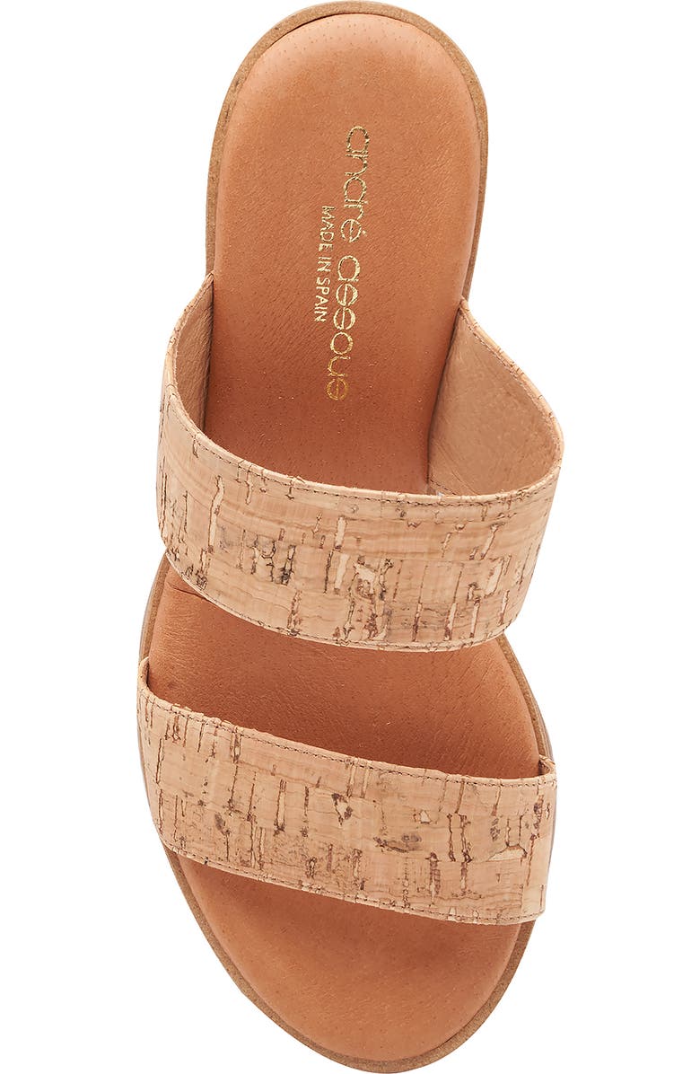 André Assous Gwenn Wedge Sandal, Alternate, color, Natural