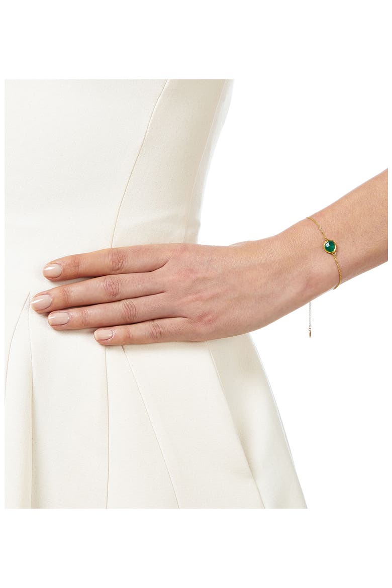 Mini Siren Fine Chain Bracelet, Alternate, color, YELLOW GOLD