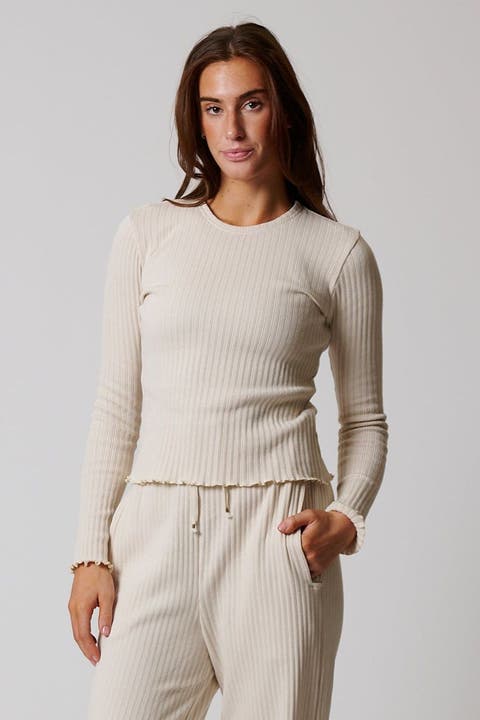 Cotton Rib Long Sleeve