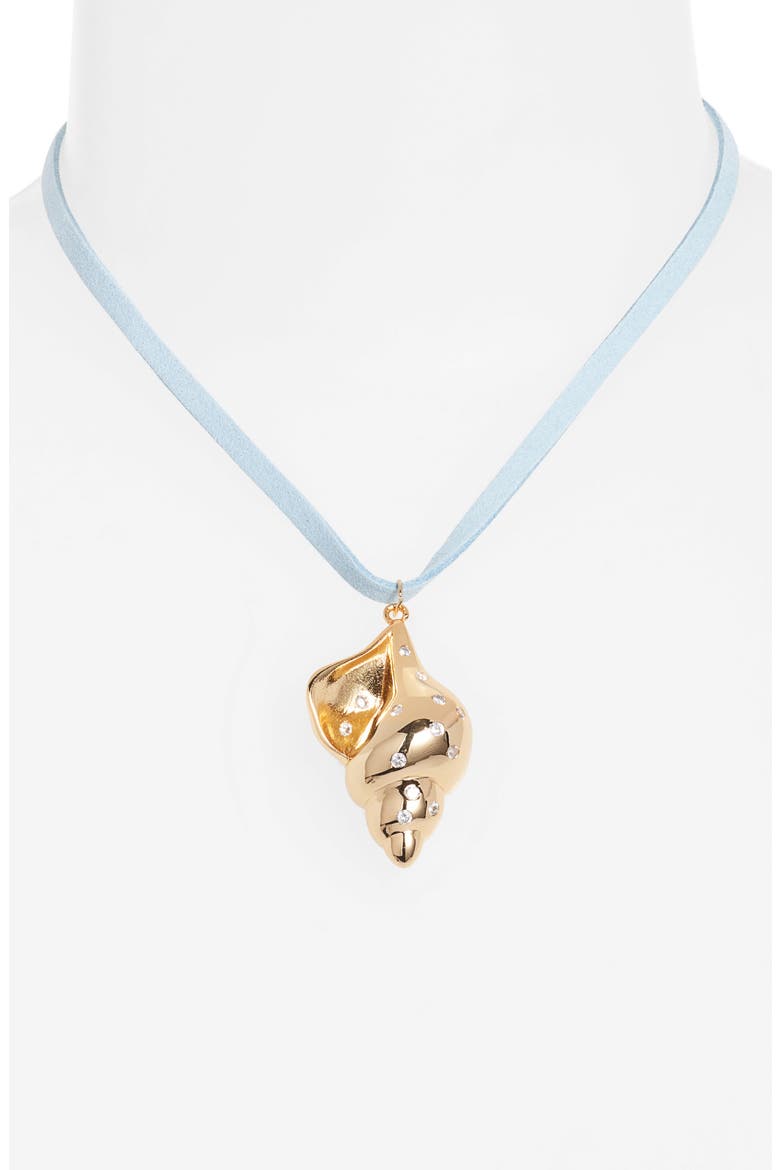 Anguilla Pendant Necklace, Alternate, color, BLUE
