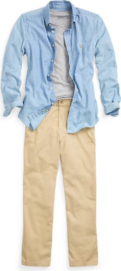 Kids' Chambray Button-Down Shirt