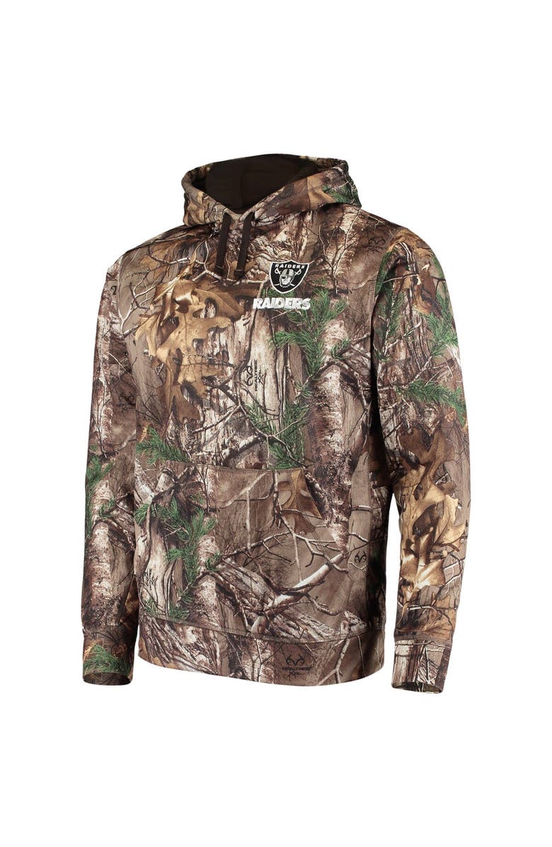 DUNBROOKE Men's Dunbrooke Realtree Camo Las Vegas Raiders Circle Champion Tech Fleece Pullover Hoodie, Alternate, color, Realtree Camo