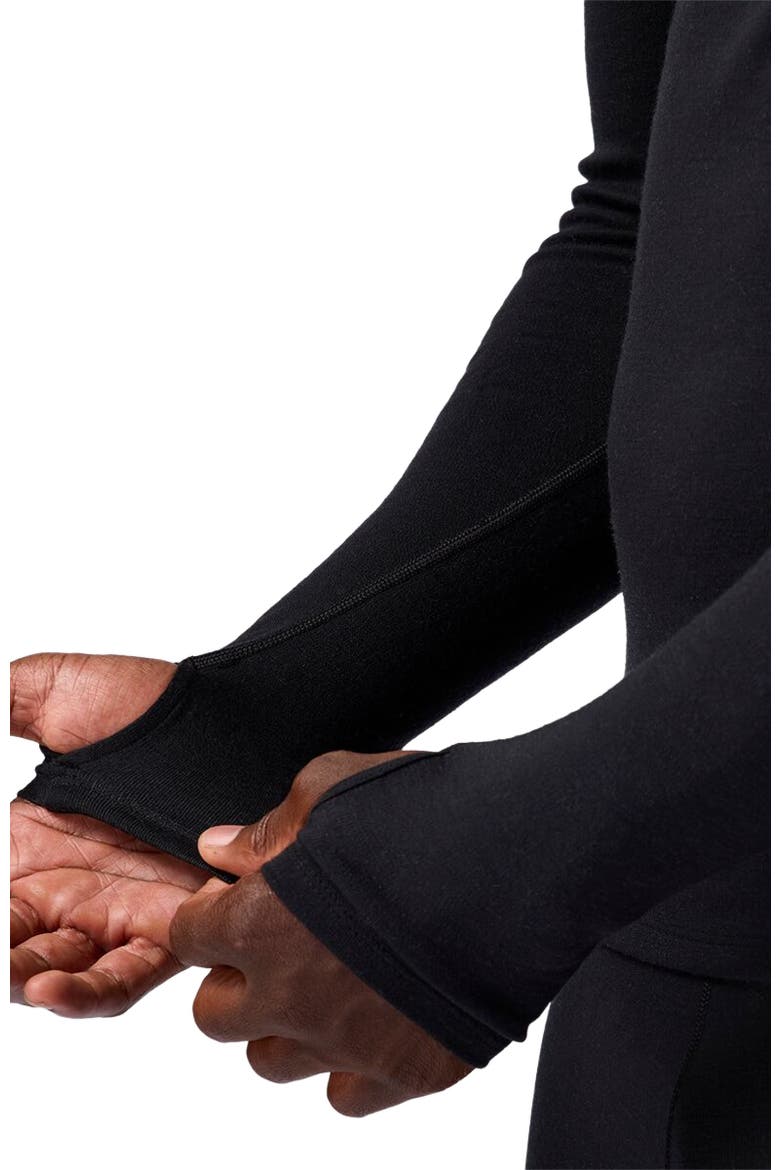 Cedars Rws Merino Mid-Wt Baselayer Crew Top - Men's, Alternate, color, Black