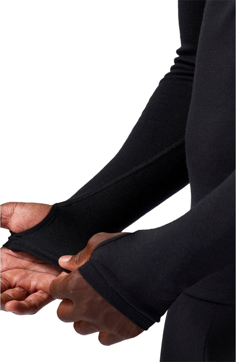 Backcountry Cedars Rws Merino Mid-Wt Baselayer Crew Top - Men's, Alternate, color, Black