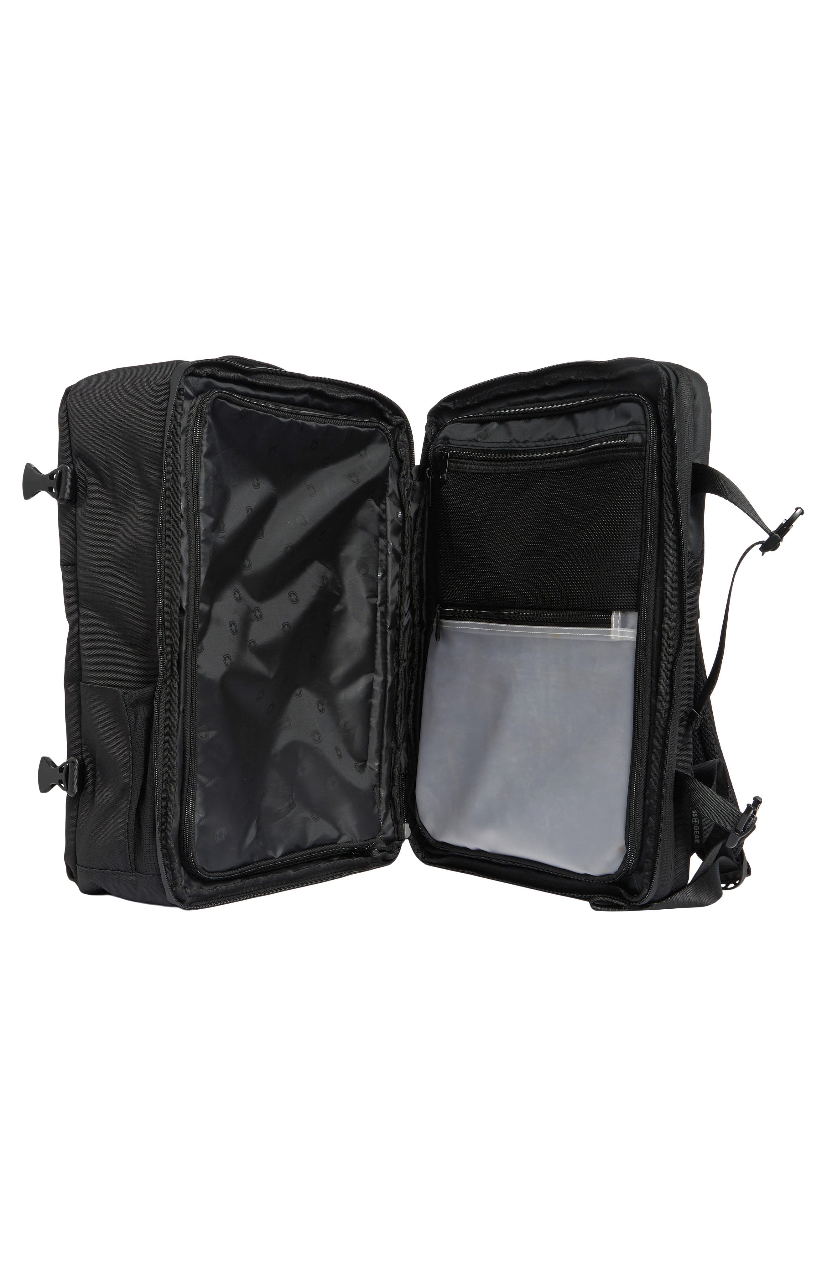 Large Business Travel Backpack, Alternate, color, BLACK