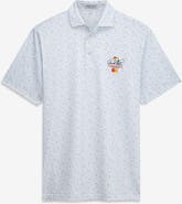 Peter Millar Men's Peter Millar White Arnold Palmer Invitational Custom Print Stretch Polo
