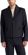 Manière De Voir Silas Pinstriped Tailored Cropped Blazer