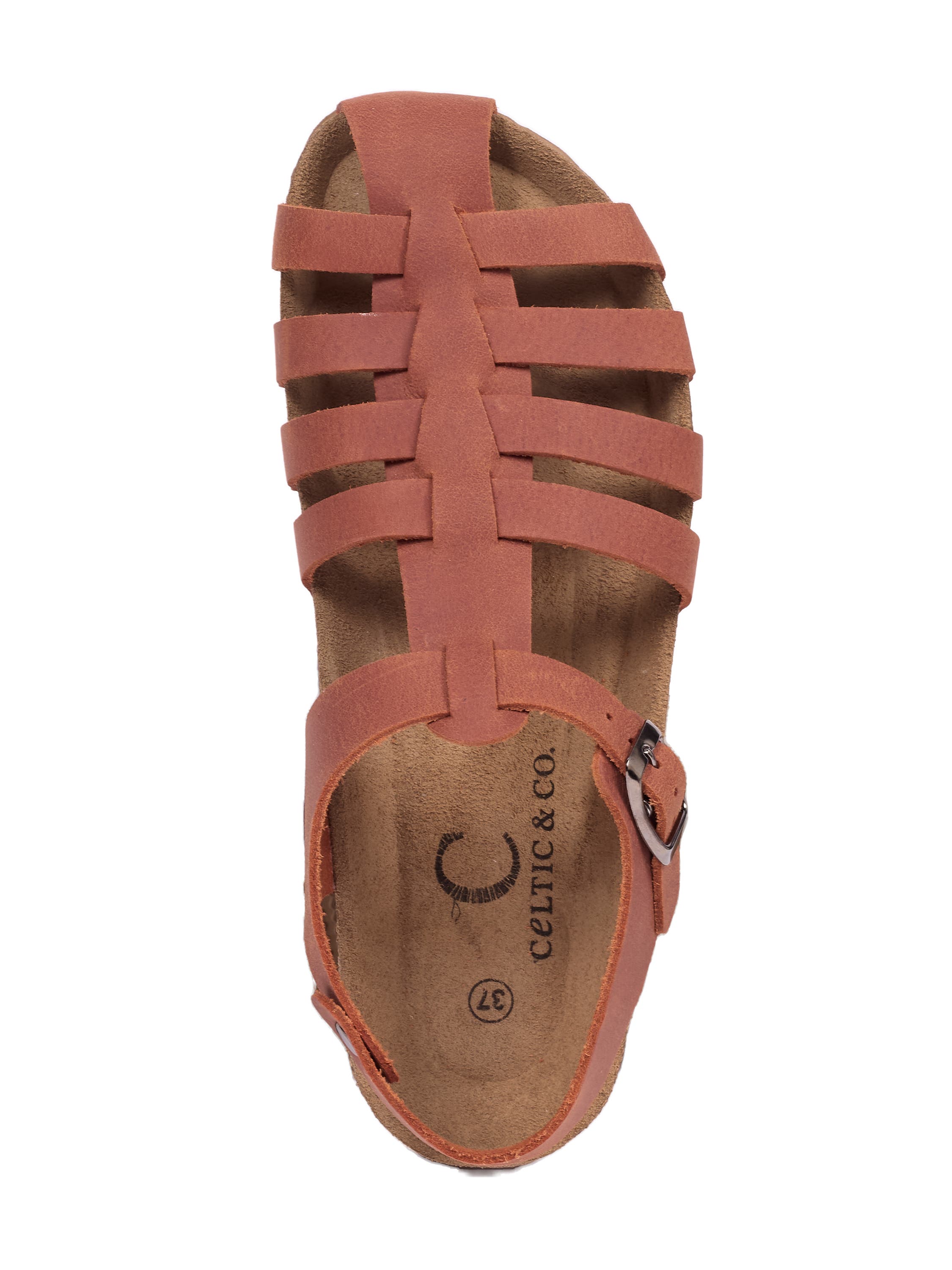 Celtic & Co. Fisherman'S Sandal, Alternate, color, Cognac