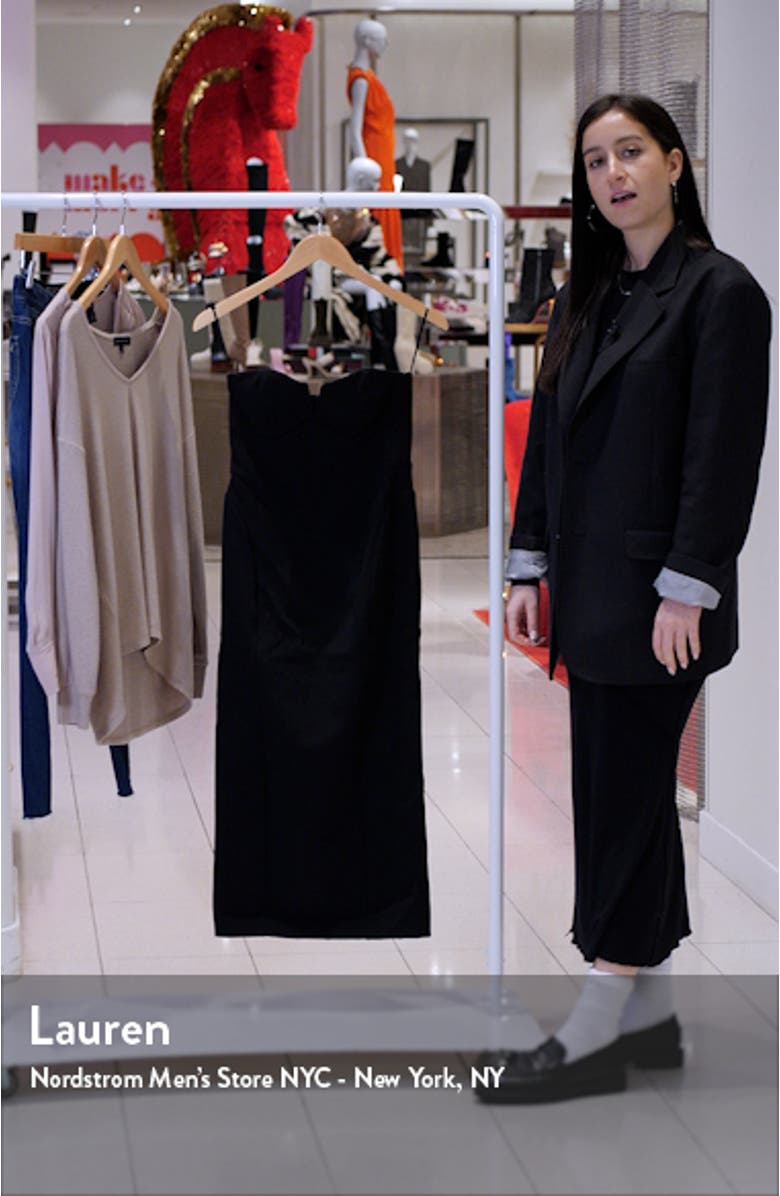 Strapless Corset Sheath Dress, sales video thumbnail