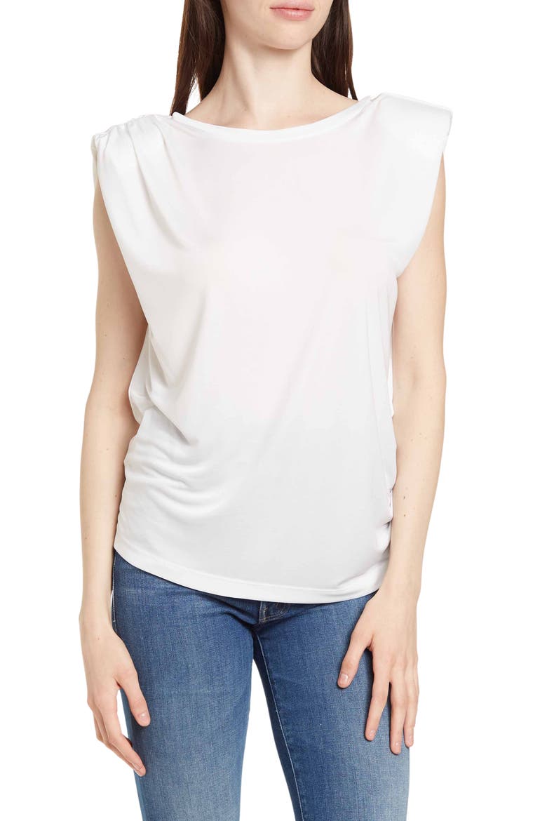 Erica Draped Muscle Tank, Main, color, IVORY