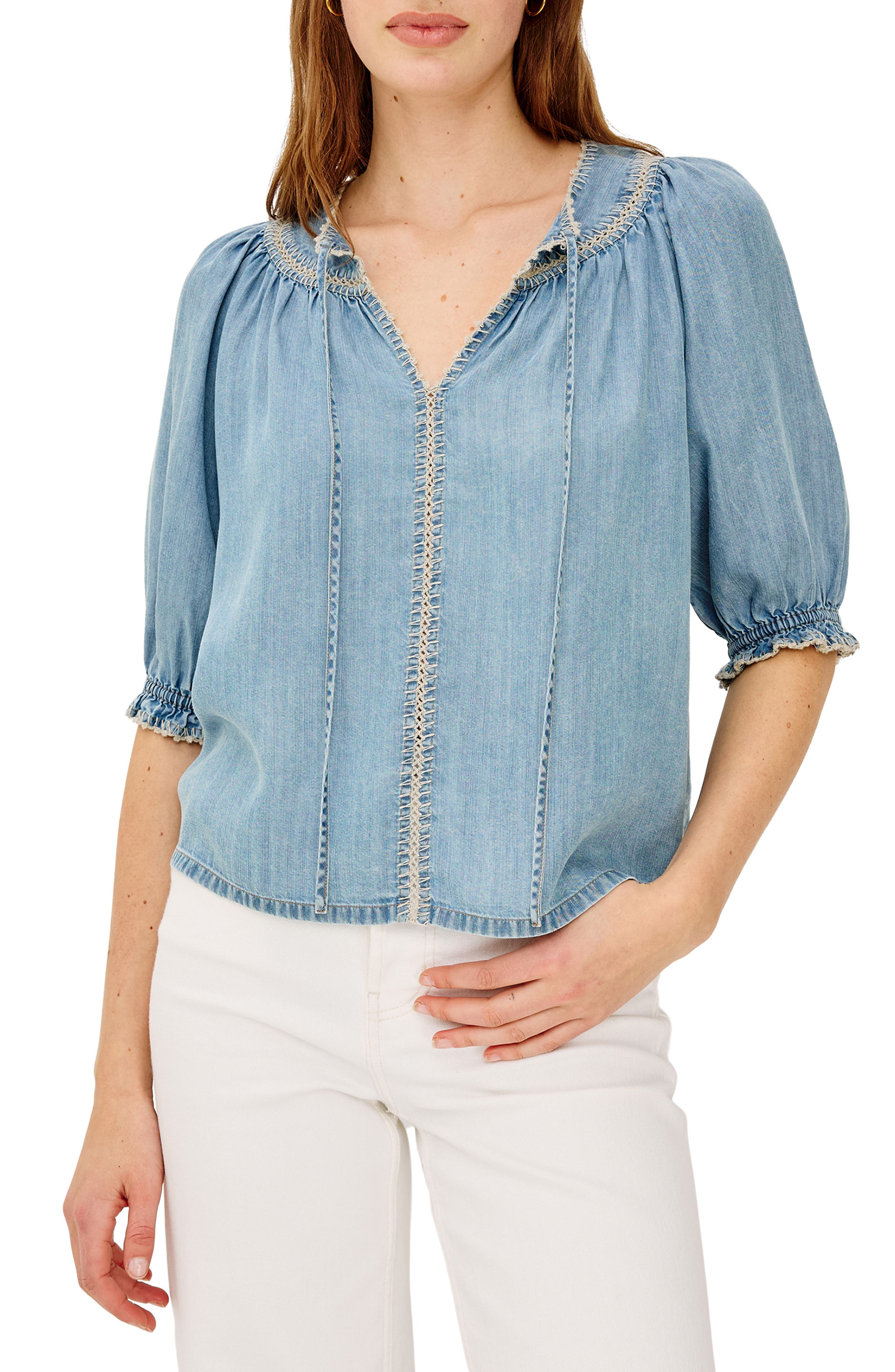 Belina Chambray Top