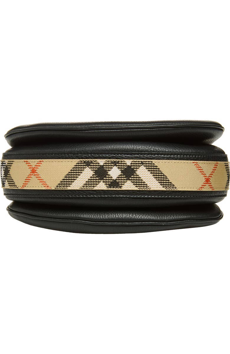 Burberry Large Tavistock Leather Crossbody Bag, Alternate, color, Black