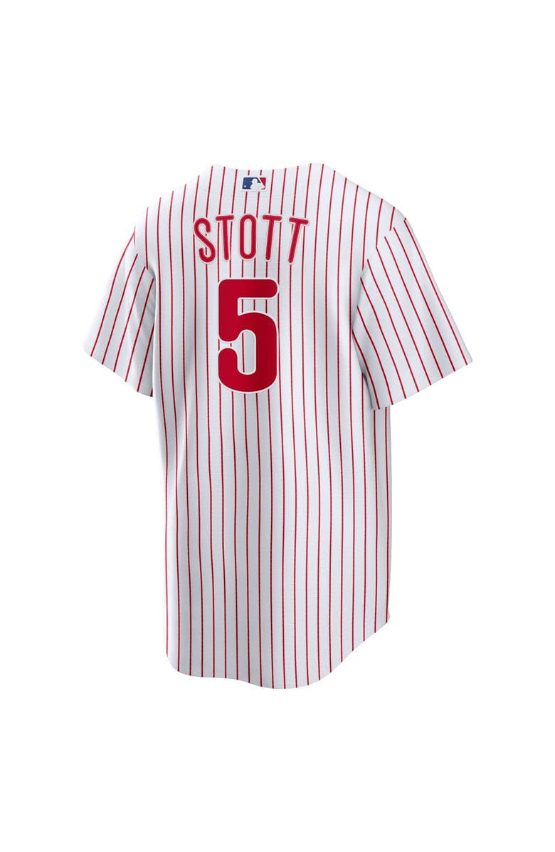 Nike Men's Nike Bryson Stott White Philadelphia Phillies Replica Player Jersey, Alternate, color,