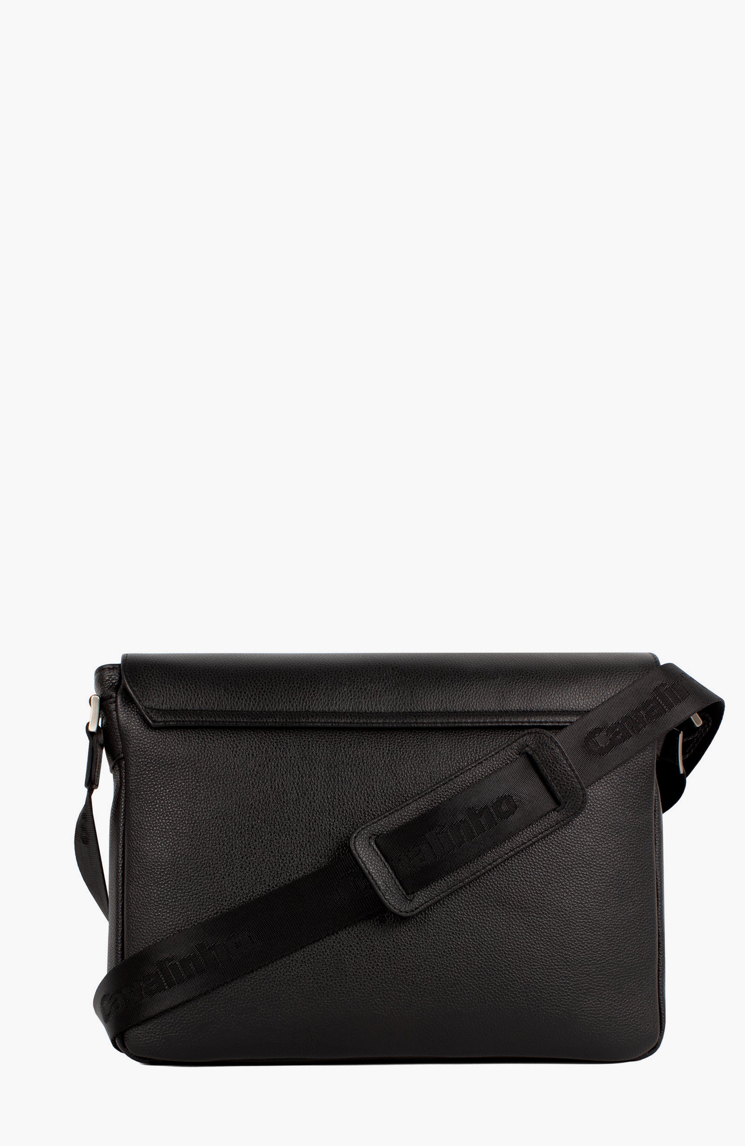 El Cavaleiro Leather Messenger Bag 65, Alternate, color, Black