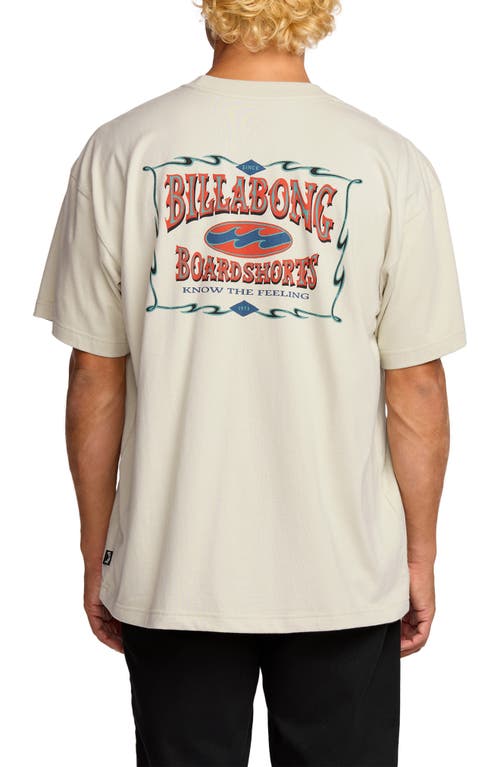 Billabong Double Spread Og Cotton Graphic T-shirt In White